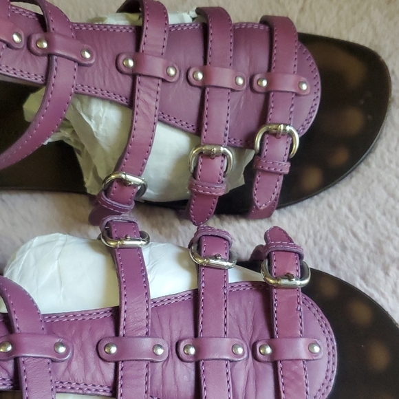 Giuseppe Zanotti Designs Gladiator Purple Strappy Sandals Size 38 - Picture 2 of 9